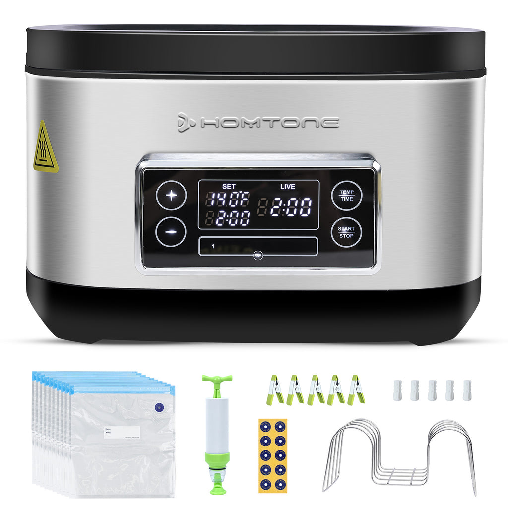 Homtone Sous Vide Cooker, 8 Quart Sous Vide Precise Cooker, Vacuum Bag