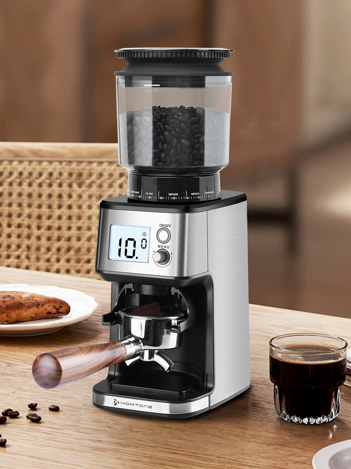 Homtone Conical Burr Coffee Grinder NK-0726