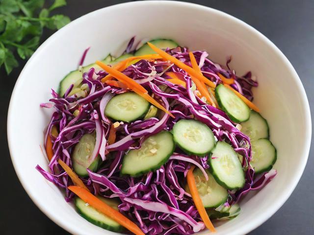 🥗 Rainbow Veggie Slaw with Tahini Dressing/Homtone/ Food Processor with Multiple Blades
