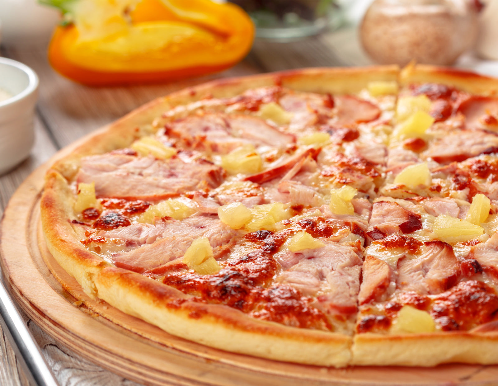 Deep Dish Ham and Pineapple Pizza | Homtone Pizza Oven | DS-1433-SR