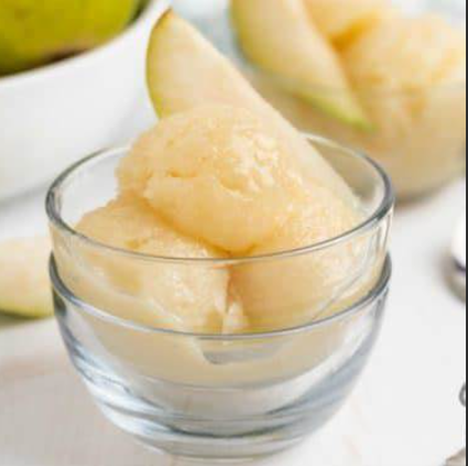 PEAR AND VANILLA SORBET