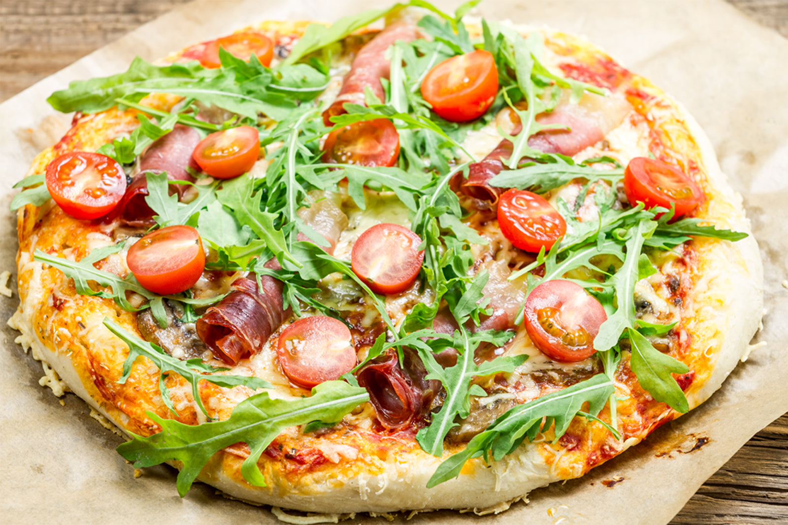 Prosciutto and Arugula Pizza | Homtone Pizza Oven | DS-1433-SR