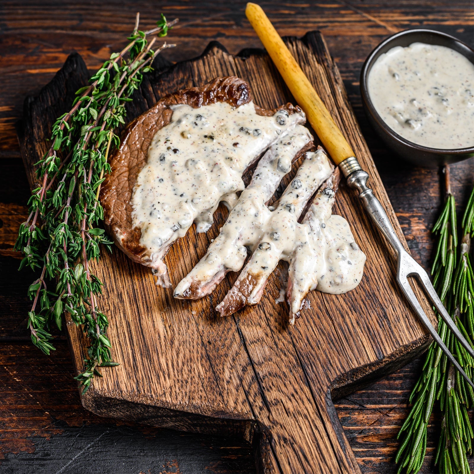 Steak with Horseradish and Tarragon | Homtone Pizza Oven | DS-1433-SR