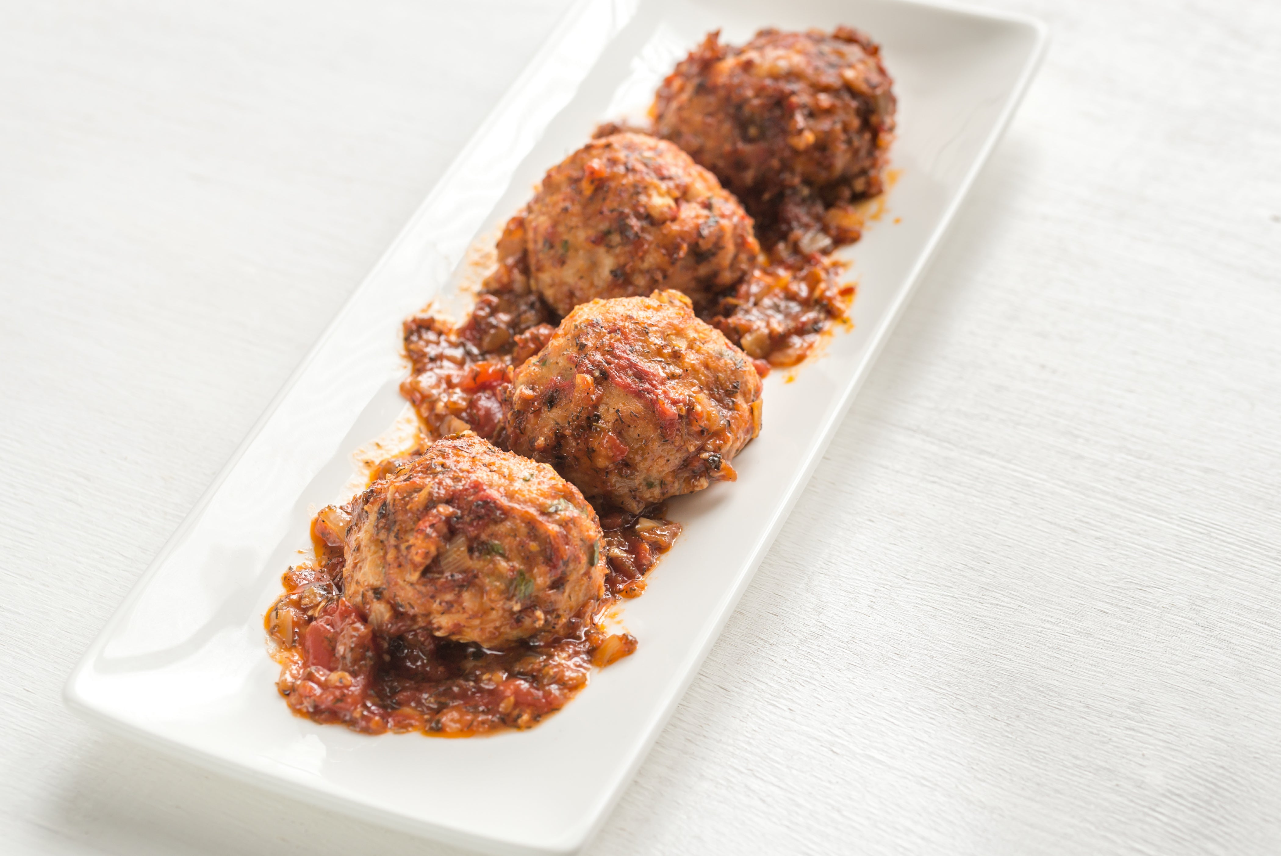 Oven-Baked Italian Beef Meatballs/ Homtone 16 Cup Food Processor