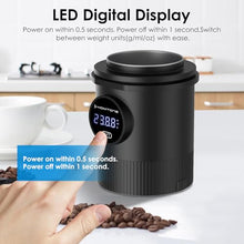 Homtone Electronic Coffee dosing Cup with Scale,Pour Over Coffee Bean&Powder Weighing Cup for Espresso,Compatible with 58mm Portafilter,0.05g-500g