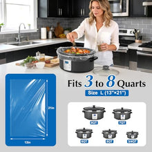 Homtone Slow Cooker Liners, Cooking Bags Large Size Disposable Pot Liners Plastic Bags, Fit 3QT to 8QT for Slow Cooker Cooking Trays, 13"x 21"