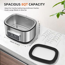 HOMTONE Sous Vide Machine, 6 Quart Stainless Steel Sous Vide Cooker with Precise Temperature