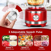 Homtone 16 Cup Food Processor for Dough Kneading, Meat Chopping, Slicing, Shredding, French Fries Potato Cuting, Cheese Grating& Whipping Cream