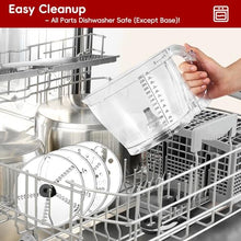 Homtone 16 Cup Food Processor for Dough Kneading, Meat Chopping, Slicing, Shredding, French Fries Potato Cuting, Cheese Grating& Whipping Cream