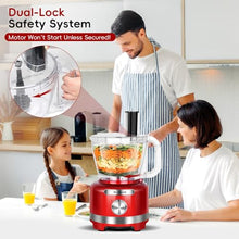 Homtone 16 Cup Food Processor for Dough Kneading, Meat Chopping, Slicing, Shredding, French Fries Potato Cuting, Cheese Grating& Whipping Cream