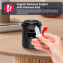 Homtone Electronic Coffee dosing Cup with Scale,Pour Over Coffee Bean&Powder Weighing Cup for Espresso,Compatible with 58mm Portafilter,0.05g-500g