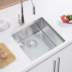 Homtone 17x17" Bar Prep Sink Undermount Single Bowl Stainless Steel Kitchen Sink