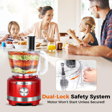 Homtone 16 Cup Food Processor for Dough Kneading, Meat Chopping, Slicing, Shredding, French Fries Potato Cuting, Cheese Grating& Whipping Cream