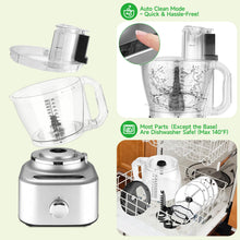 Homtone 16 Cup Food Processor for Dough Kneading, Meat Chopping, Slicing, Shredding, French Fries Potato Cuting, Cheese Grating& Whipping Cream