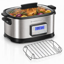 Homtone 6.5Qt 11-in-1 Multi Cooker, Slow Cooker with Sear, Sous Vide & Rice