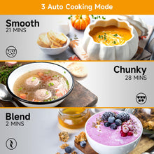 Homtone Soup Maker, Makes 2-6 Servings, 6-in-1 Multifunctional Smooth and Chunky Soupmaker, Electric Soup Bleander Eeasy Clean for Home Use, Black and Stainless Steel