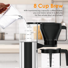 8 Cup Programmable Coffee Maker with Adjustable Flow Rate