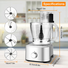 Aluminum-Diecast  16 Cup Food Processor, 5 Preset Modes