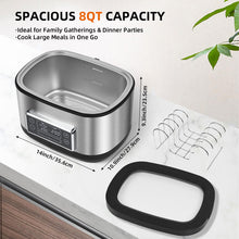 HOMTONE Sous Vide Machine, 6 Quart Stainless Steel Sous Vide Cooker with Precise Temperature