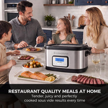 Homtone 6 Quart Sous Vide Machine, 520 Watts Fast Heating, Stainless Steel