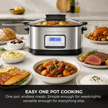 Homtone 6.5Qt 11-in-1 Multi Cooker, Slow Cooker with Sear, Sous Vide & Rice