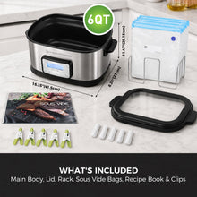 Homtone 6 Quart Sous Vide Machine, 520 Watts Fast Heating, Stainless Steel