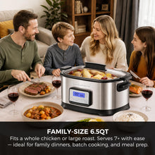 Homtone 6.5Qt 11-in-1 Multi Cooker, Slow Cooker with Sear, Sous Vide & Rice
