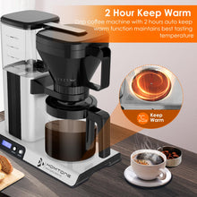 8 Cup Programmable Coffee Maker with Adjustable Flow Rate