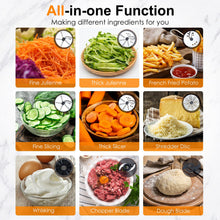 Food Processor, French-Fry-Cutter Food Processors, 9 Functions