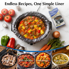 Homtone Slow Cooker Liners, Cooking Bags Large Size Disposable Pot Liners Plastic Bags, Fit 3QT to 8QT for Slow Cooker Cooking Trays, 13"x 21"