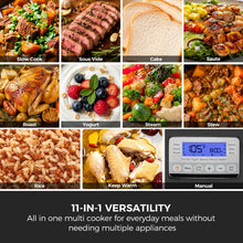 Homtone 6.5Qt 11-in-1 Multi Cooker, Slow Cooker with Sear, Sous Vide & Rice