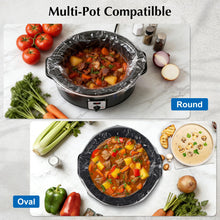 Homtone Slow Cooker Liners, Cooking Bags Large Size Disposable Pot Liners Plastic Bags, Fit 3QT to 8QT for Slow Cooker Cooking Trays, 13"x 21"