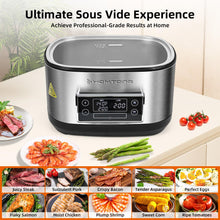 HOMTONE Sous Vide Machine, 6 Quart Stainless Steel Sous Vide Cooker with Precise Temperature