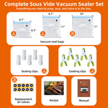 Homtone Sous Vide Cooker, 8 Quart Sous Vide for Steak/Seafood/Vegetables with Vacuum Bags