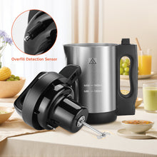 Homtone Soup Maker 1.6L, 6-in-1 Multi-Function Soupmaker Cooker with LCD Control Panel, Stainless Steel Electric Soup Machine Blender, Smart Living for Home 6 Pre-Set Programs for Smoothie, Baby Foods