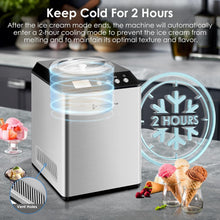 Homtone 2.64QT Ice Cream Maker with 3 Modes