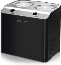 Homtone 2 Flavor Ice Cream Maker, Automatic Compressor Ice Cream Machine with 2 Bowls, 2.6QT (2 x 1.3qt) Largest Capacity