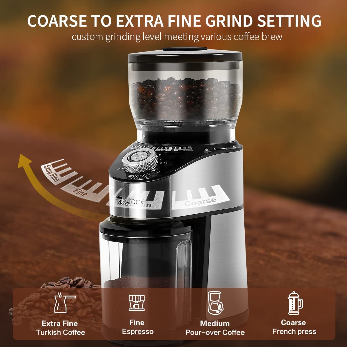 Manual Coffee Bean Grinder, Stainless Steel Manual Coffee Grinder, Ceramic  Grinding Core For Drip Coffee, Espresso, French Press, Turkish Brew, Coffee  Gift - Temu