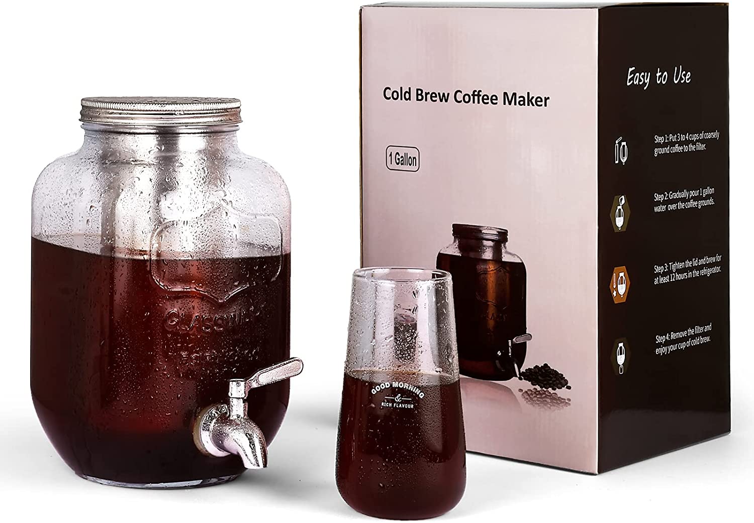 Homstan Electric Cold Brew Coffee Maker 800ml 220z